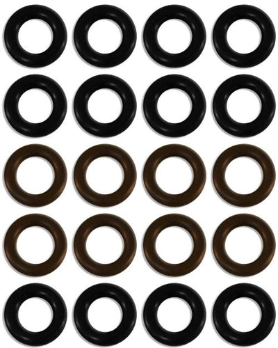 Universal seal kit for 4 cyl Fuel Injector Clinic  injectors w/14mm seals (slk-univ-14mm-x-4)