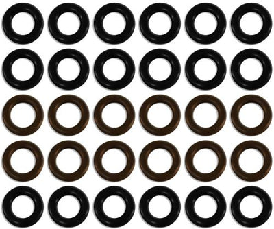 Universal seal kit for 6 cyl Fuel Injector Clinic injectors w/14mm seals (slk-univ-14mm-x-6)