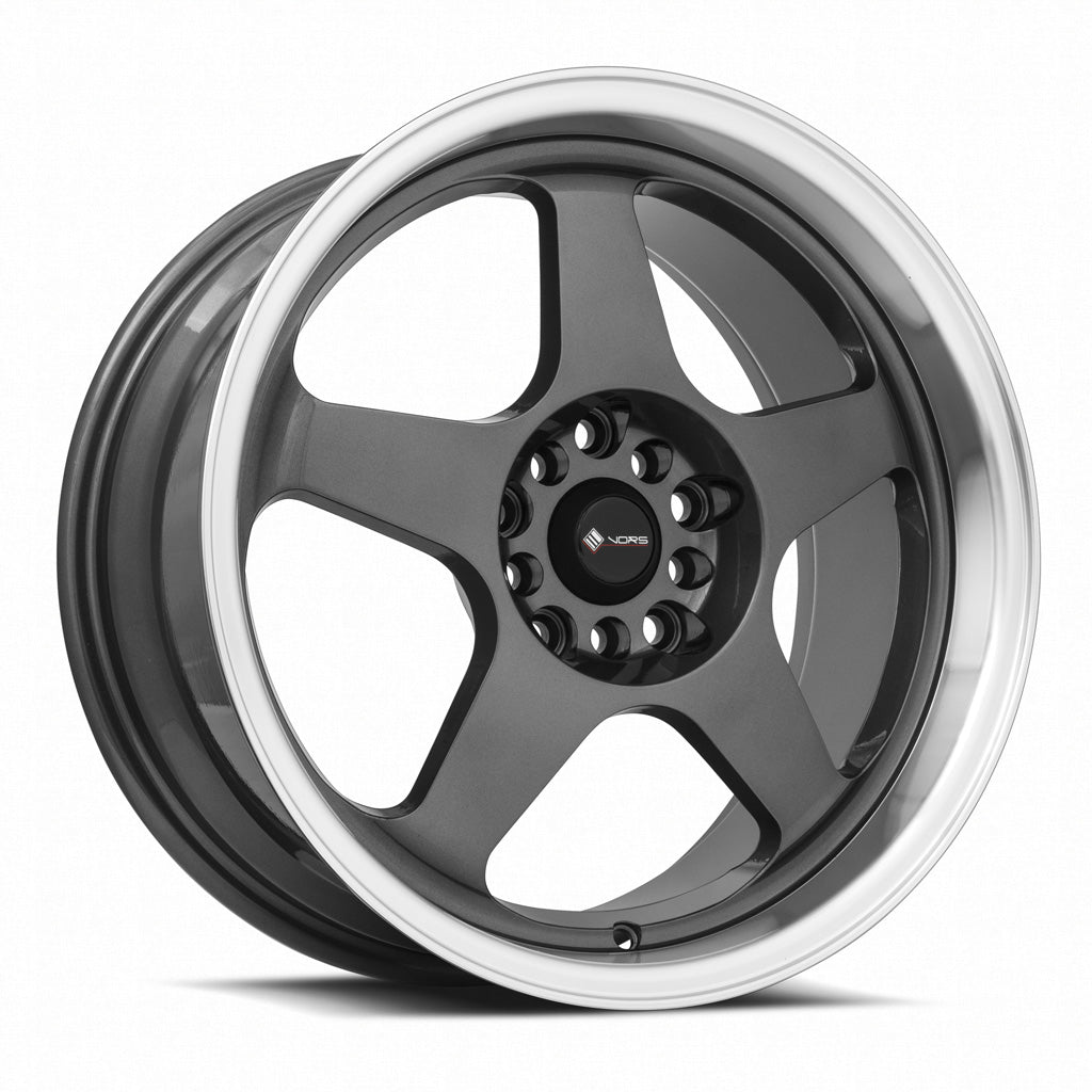 Vors SP1 17x8 Hyper Black Machine Lip Wheel