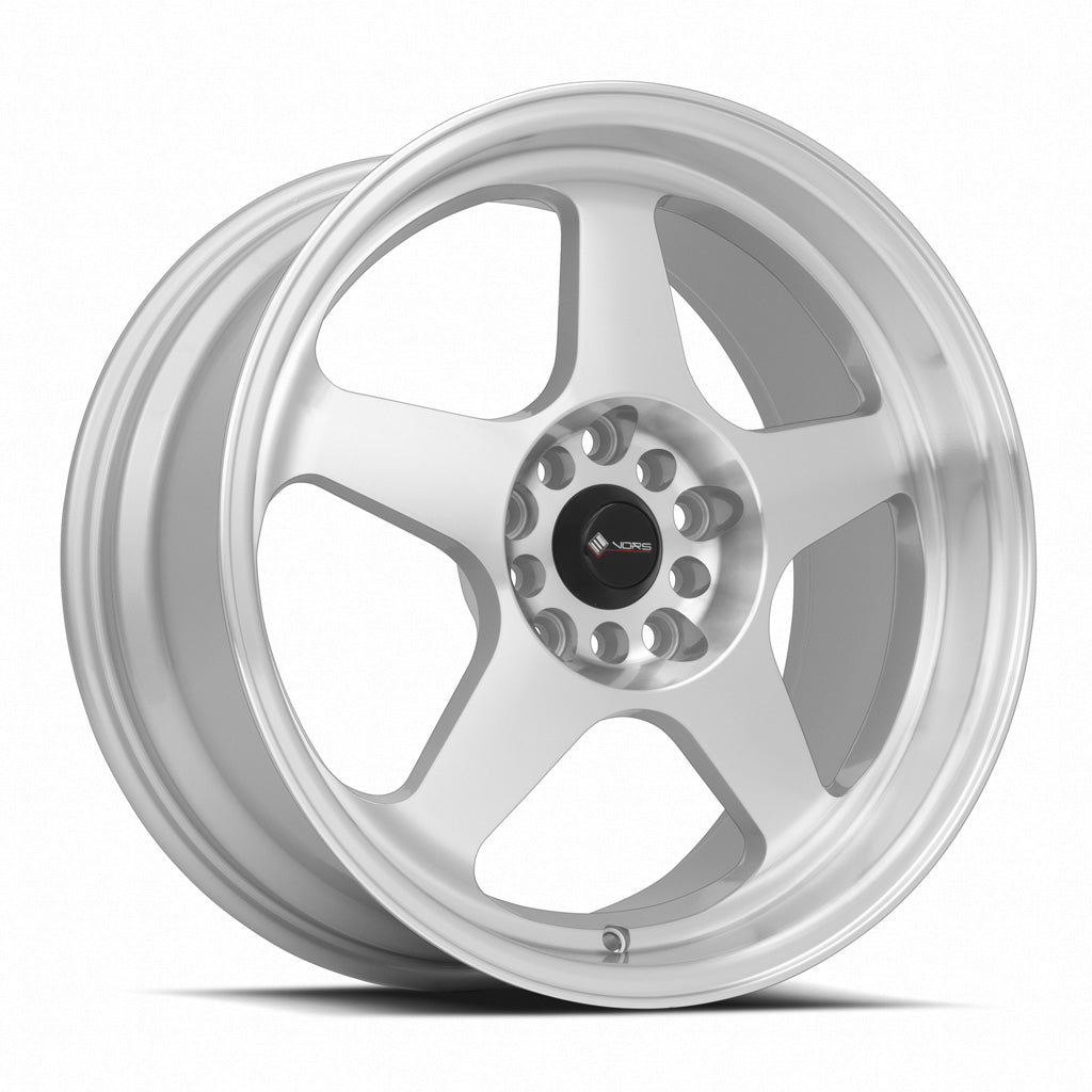 Vors SP1 17x8 Silver Machine Face Lip Wheel