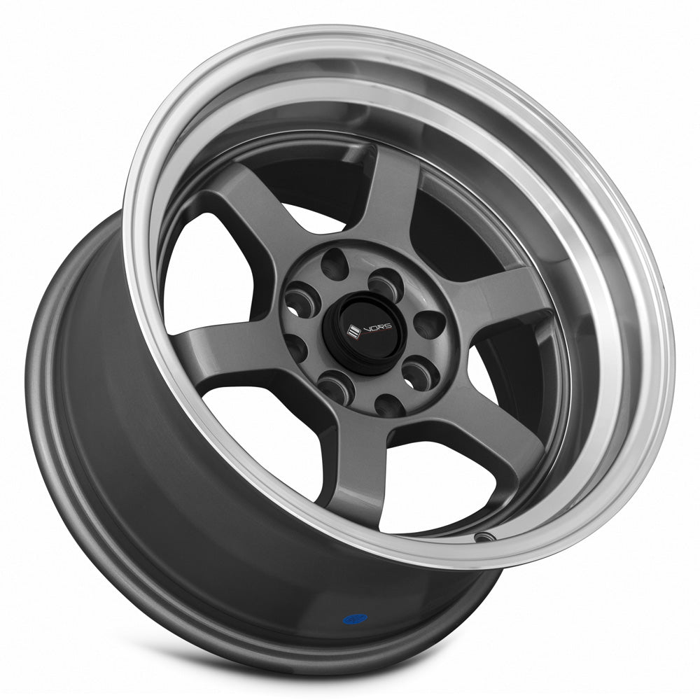 Vors TR7 15x8 Gun Metal Machine Lip