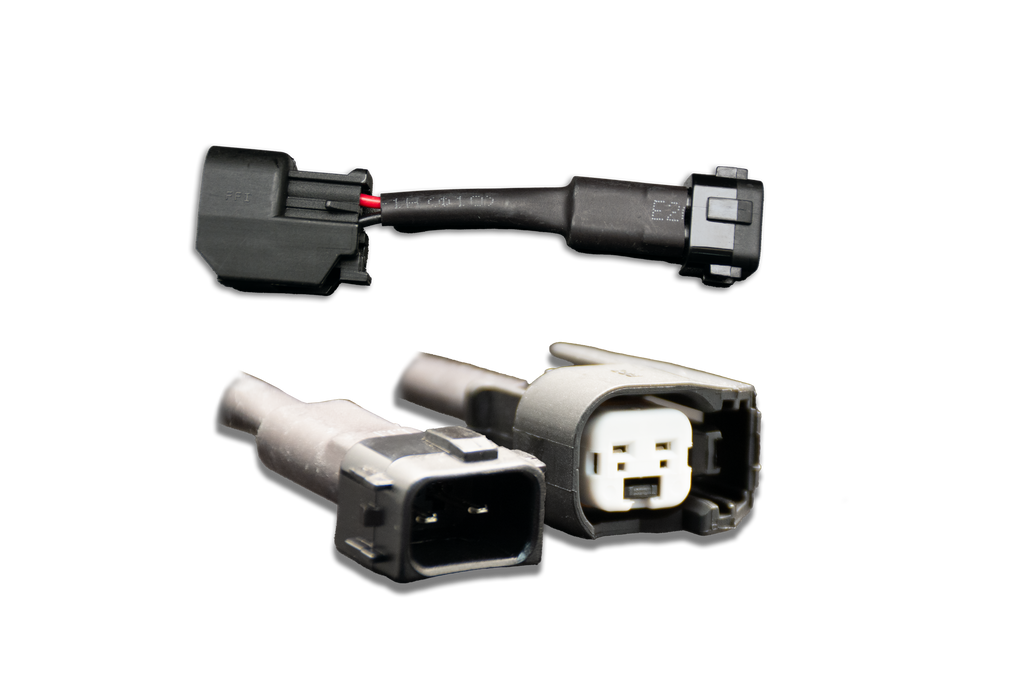 Set of 4 US Car/EV6 (female) to Honda OBD2 (male) injector plug adaptors (padputoh4s)