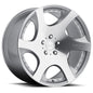 MRR VP3 20x10.5 Silver Machine Face Wheel