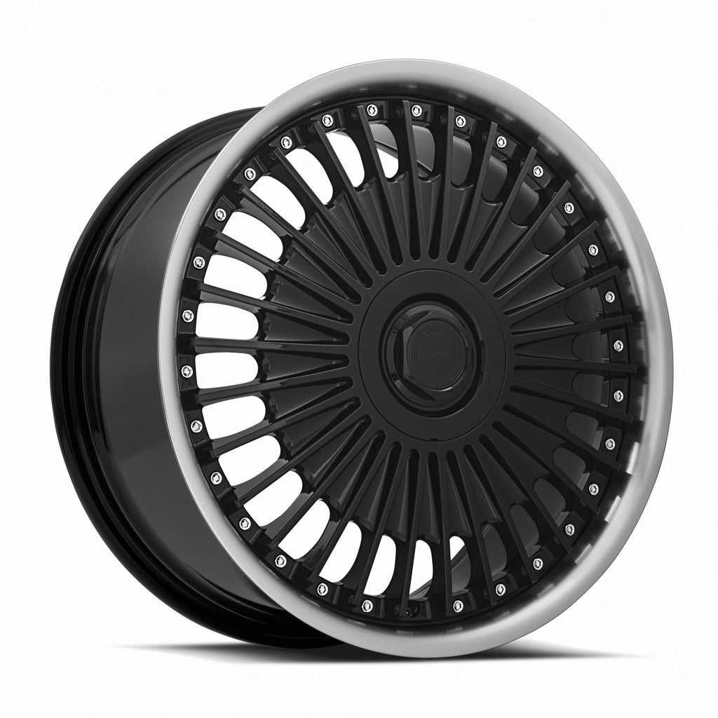 MRR VP4 19x8.5 Black Machined Lip