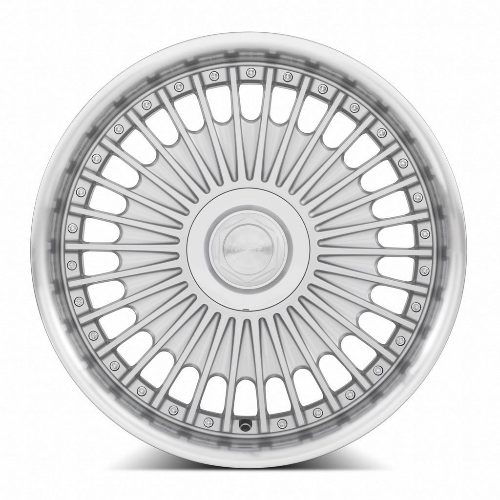 MRR VP4 19x9.5 Silver Machined Lip