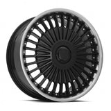 MRR VP4 20x8.5 Black Machined Lip
