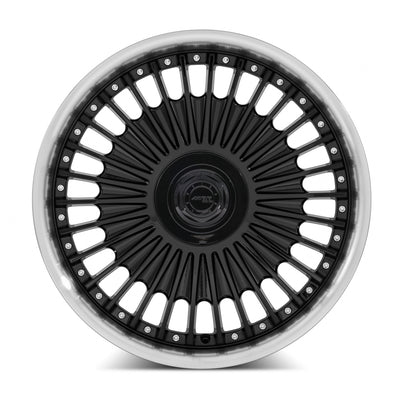 MRR VP4 20x8.5 Black Machined Lip