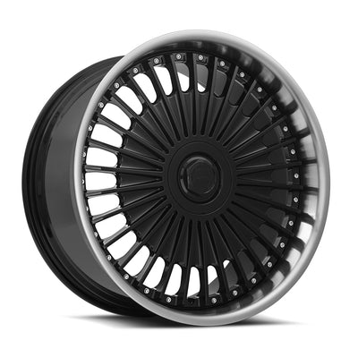 MRR VP4 22x10.5 Black Machined Lip