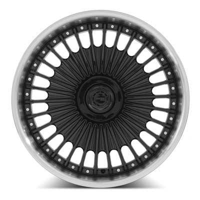 MRR VP4 22x10.5 Black Machined Lip