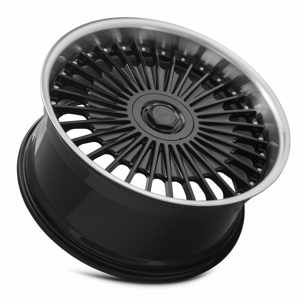 MRR VP4 22x10.5 Black Machined Lip
