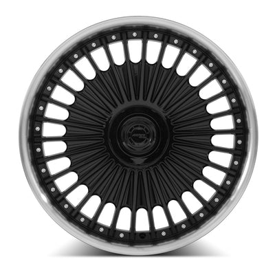 MRR VP4 22x9 Black Machined Lip