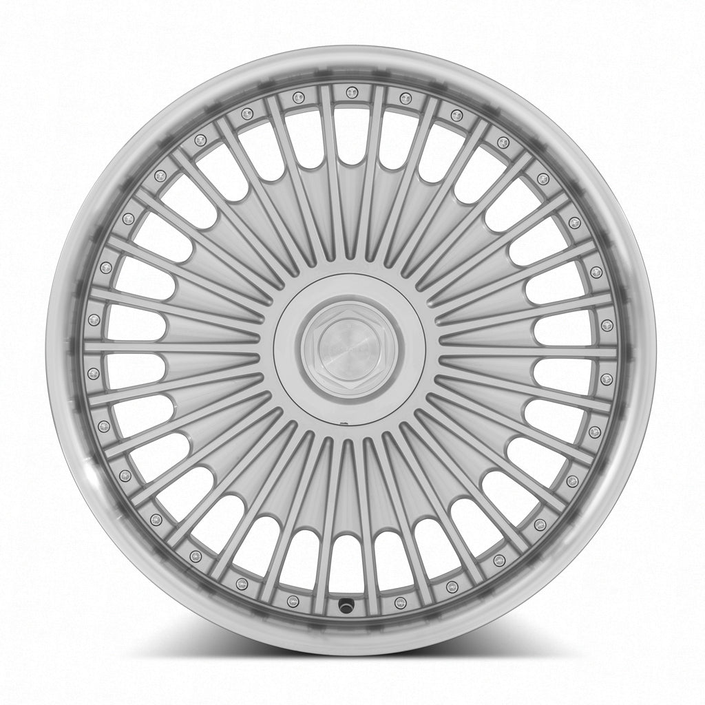 MRR VP4 22x9 Silver Machined Lip