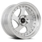 Vors VR2 15x8 Silver Machine Face Lip Chrome Rivet Wheel