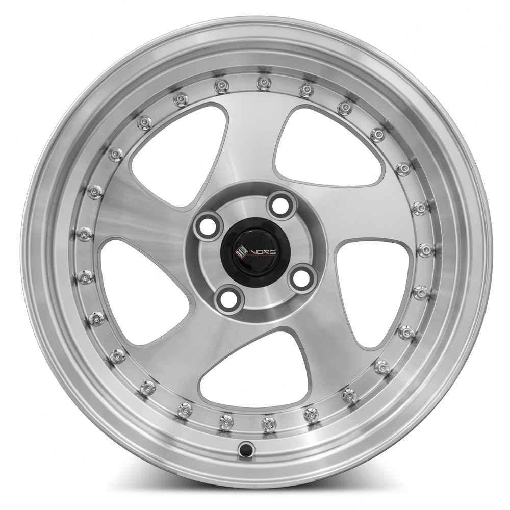 Vors VR2 15x8 Silver Machined Face