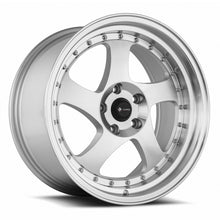 Load image into Gallery viewer, Vors VR2 18x9 Silver Machine Face Lip Chrome Rivet Wheel
