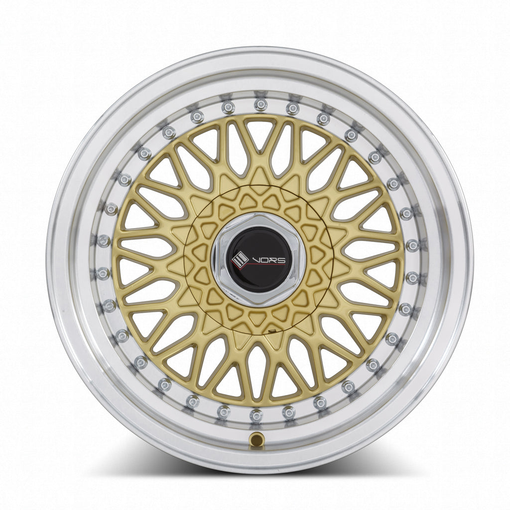 Vors VR3 15x8 Gold Machined Lip