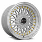 Vors VR3 16x8 Silver Machine Lip Chrome Rivet Wheel