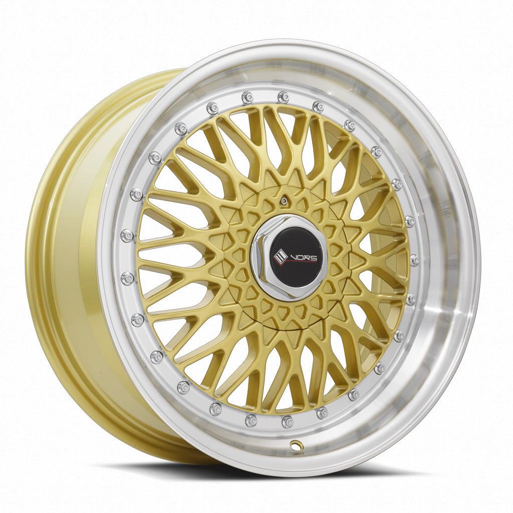 Vors VR3 17x7.5 Gold Machined Lip