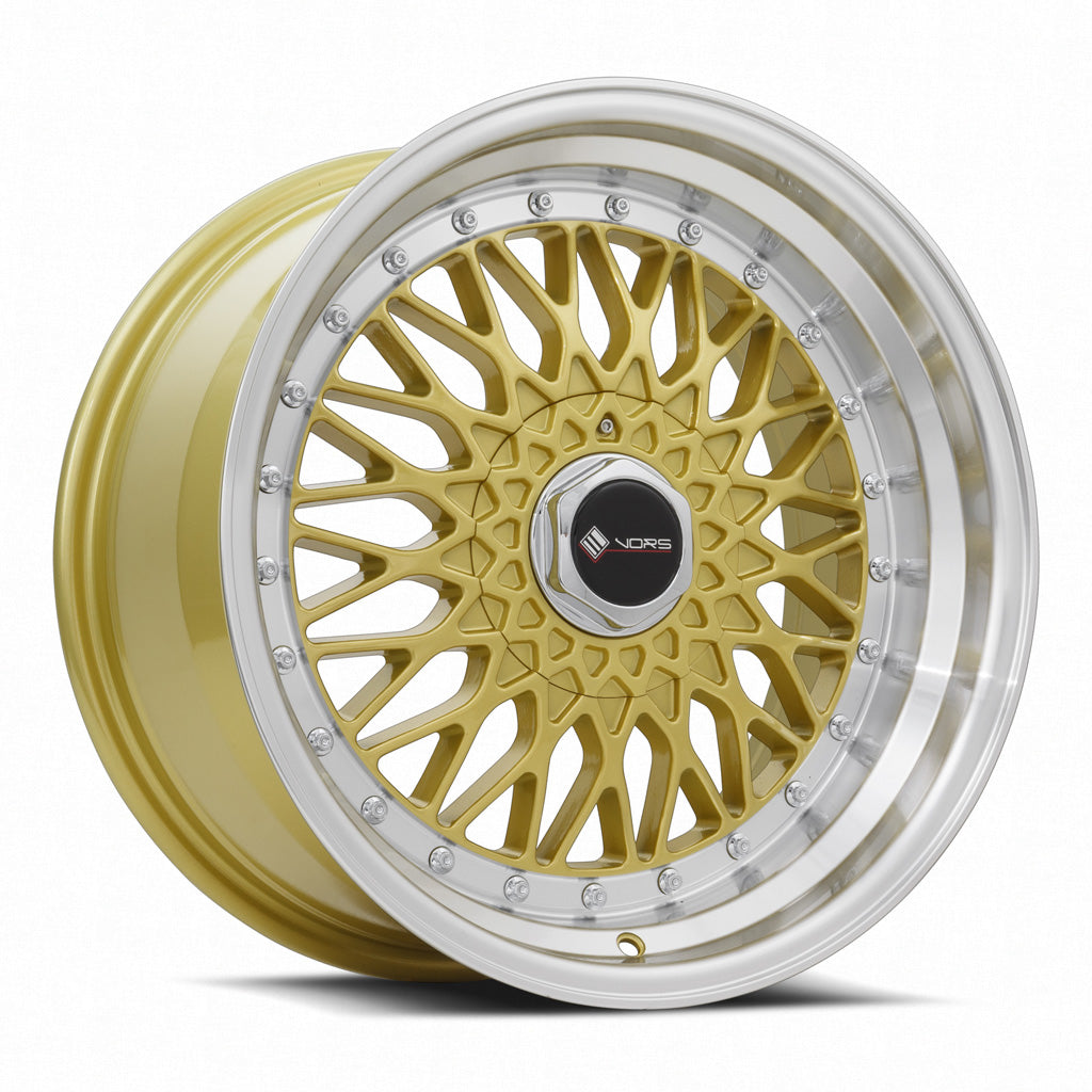 Vors VR3 17x8.5 Gold Machined Lip