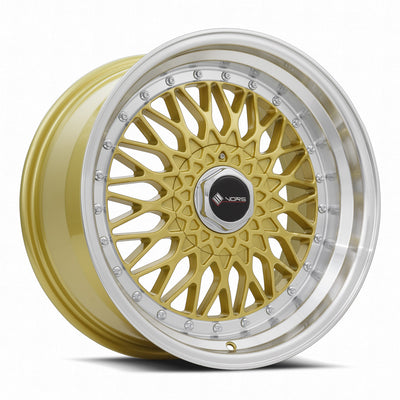 Vors VR3 17x8.5 Gold Machined Lip
