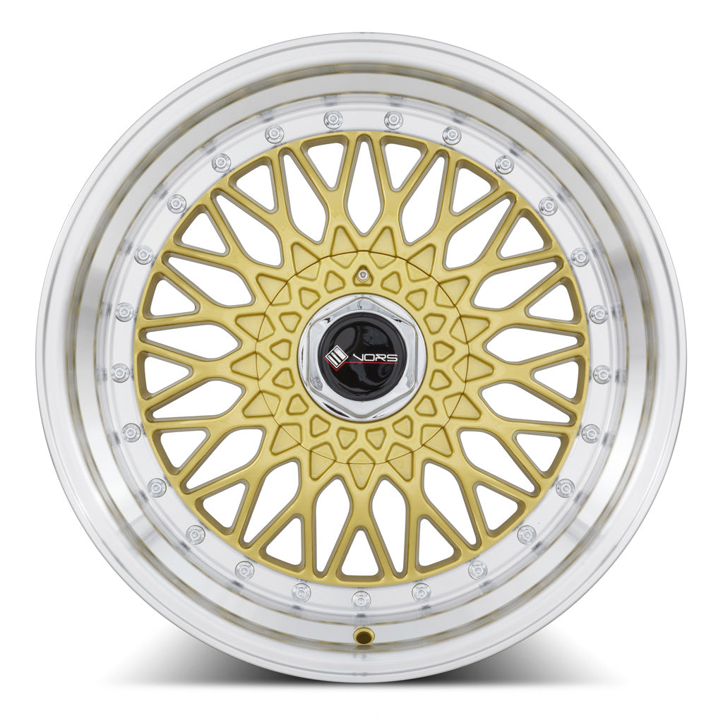 Vors VR3 17x8.5 Gold Machined Lip