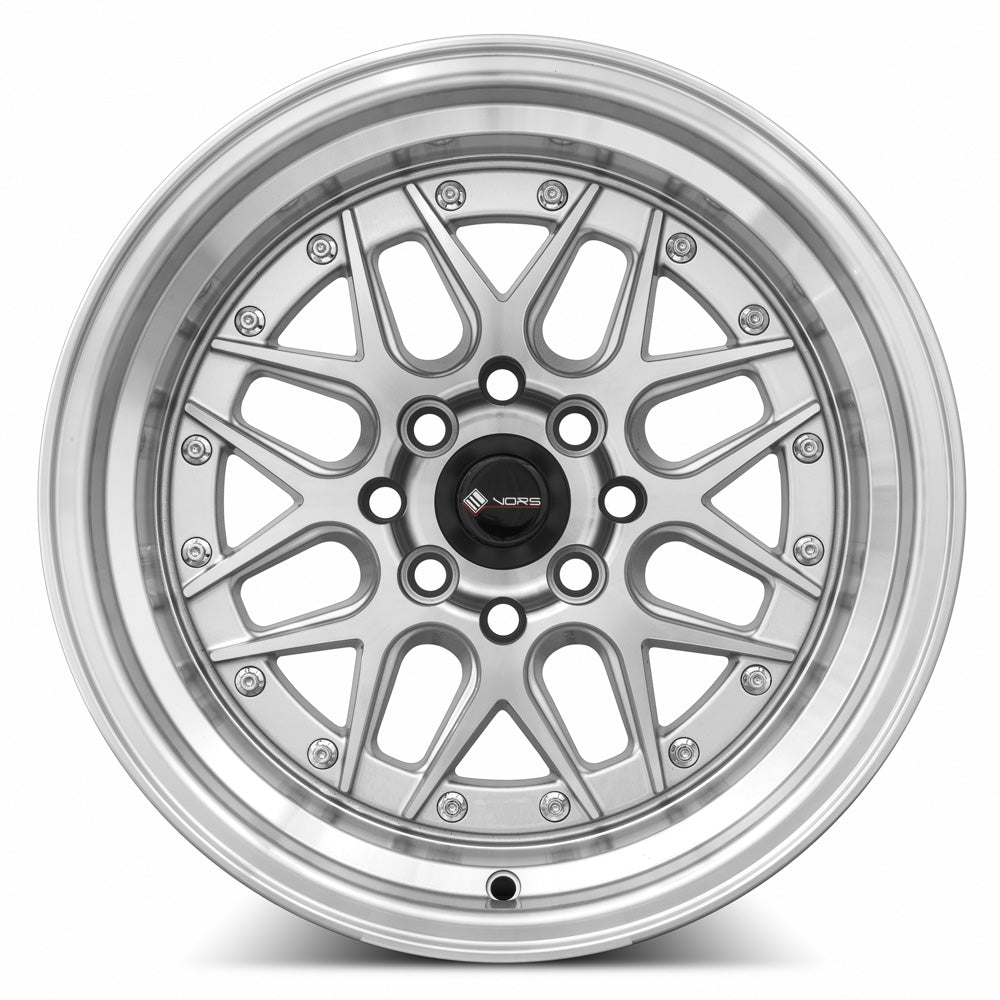 Vors VR7 15x8 Silver Machined Face