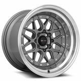 Vors VR7 15x9 Gun Metal Machine Lip