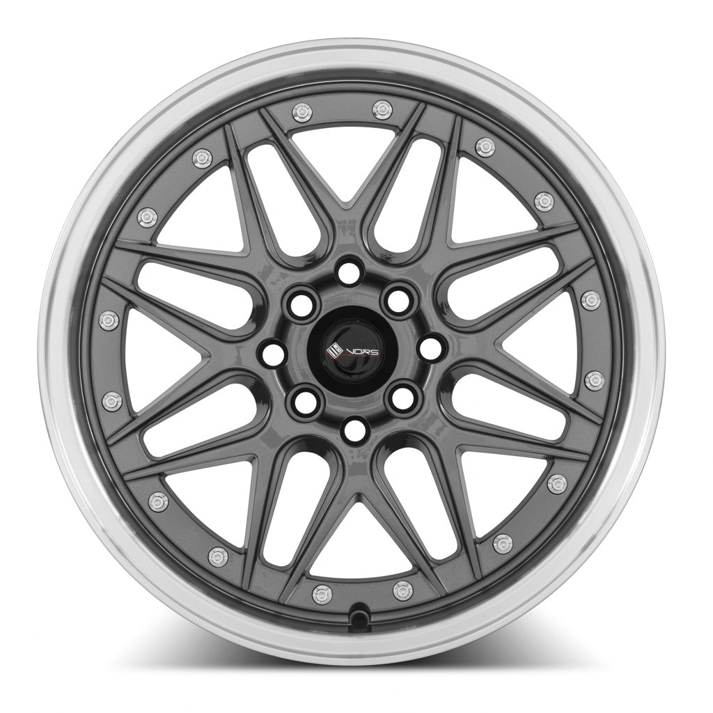 Vors VR7 16x7 Gun Metal Machine Lip