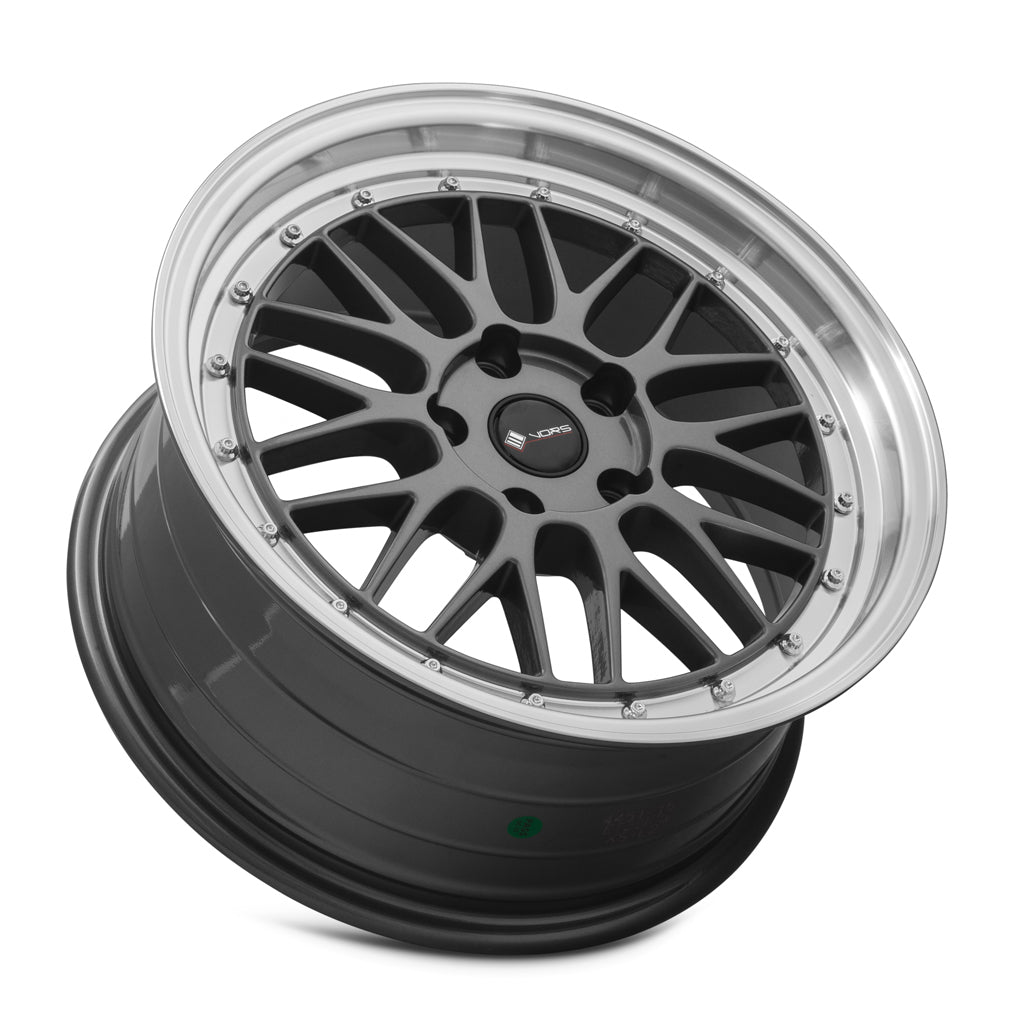 Vors VR8 17x8 Hyper Black Machined Lip