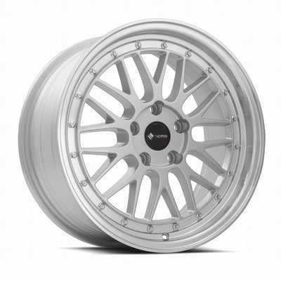 Vors VR8 17x8 Silver Machined Lip
