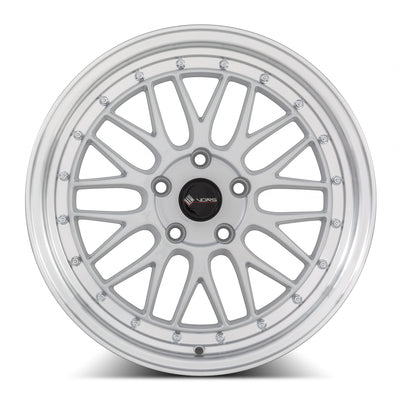 Vors VR8 17x8 Silver Machined Lip