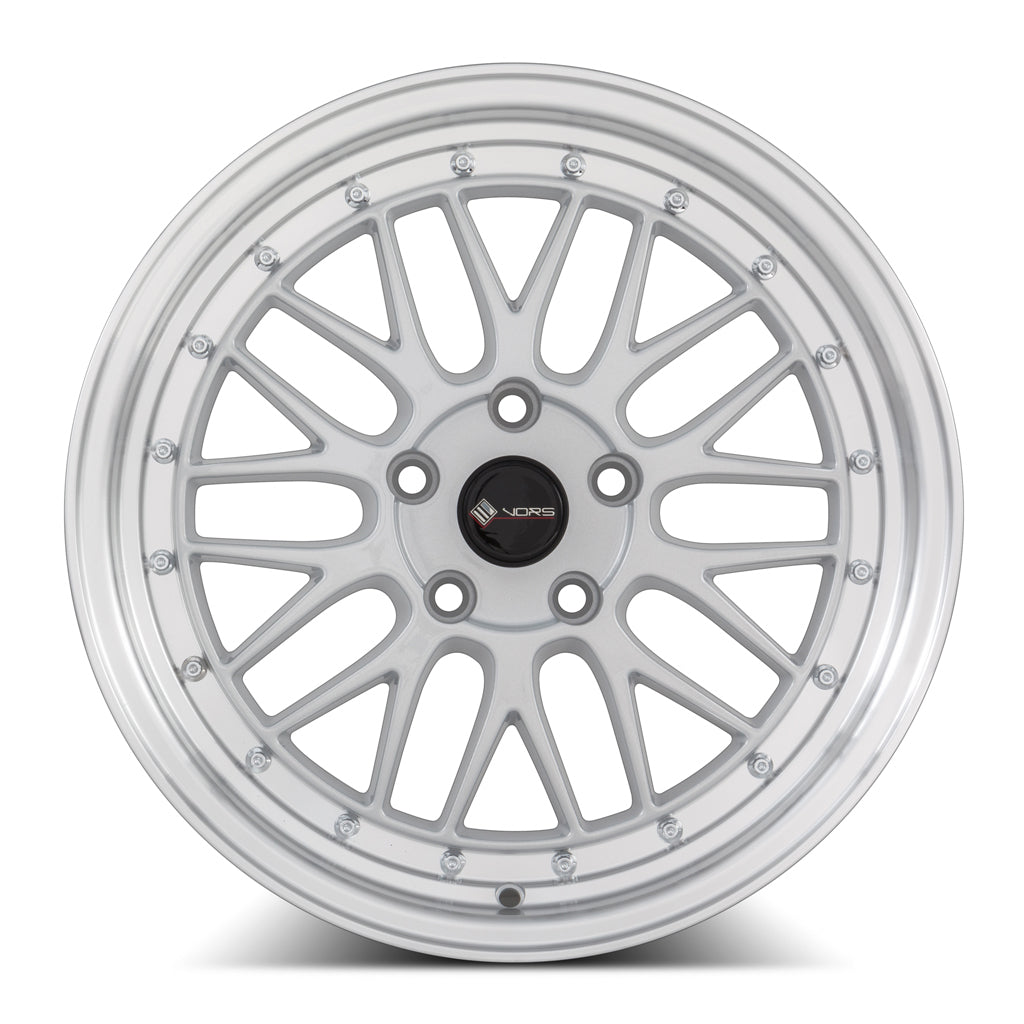 Vors VR8 17x8 Silver Machined Lip