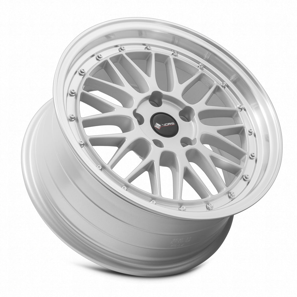Vors VR8 17x8 Silver Machined Lip