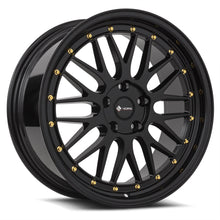 Load image into Gallery viewer, Vors VR8 18x8 All Black Gold Rivet Wheel