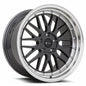 Vors VR8 19x9.5 Hyper Black Machine Lip Chrome Rivet Wheel