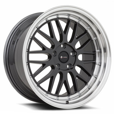 Vors VR8 18x9 Hyper Black Machined Lip
