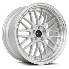 Vors VR8 18x9 Silver Machine Lip Chrome Rivet Wheel