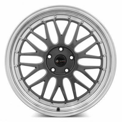 Vors VR8 18x8 Hyper Black Machined Lip