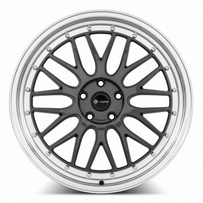 Vors VR8 20x8.5 Hyper Black Machined Lip