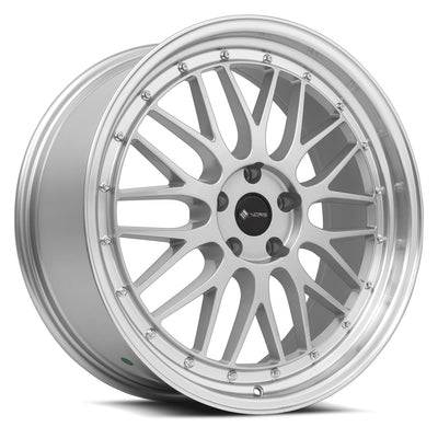 Vors VR8 20x8.5 Silver Machined Lip