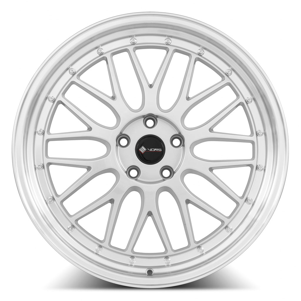 Vors VR8 20x8.5 Silver Machined Lip