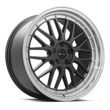 Load image into Gallery viewer, Vors VR8 20x9.5 Hyper Black Machine Lip Chrome Rivet Wheel