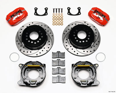 Wilwood Forged Dynalite P/S P-B Kit Drilled-Red Brake Upgrades - Performance Parts