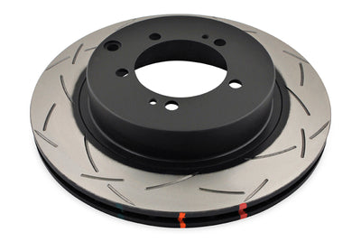 DBA 01-07 Mitsubishi Lancer Evolution 7/8/9 Rear Slotted 4000 Series Rotor for high performance car parts.