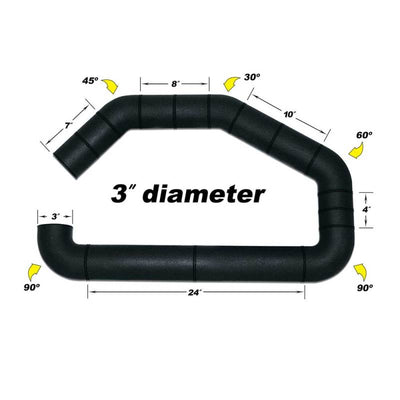 Airaid U-Build-It - 3in Intake Tube for performance car parts from veteran owned DTX Performance, ideal for custom air intake system.