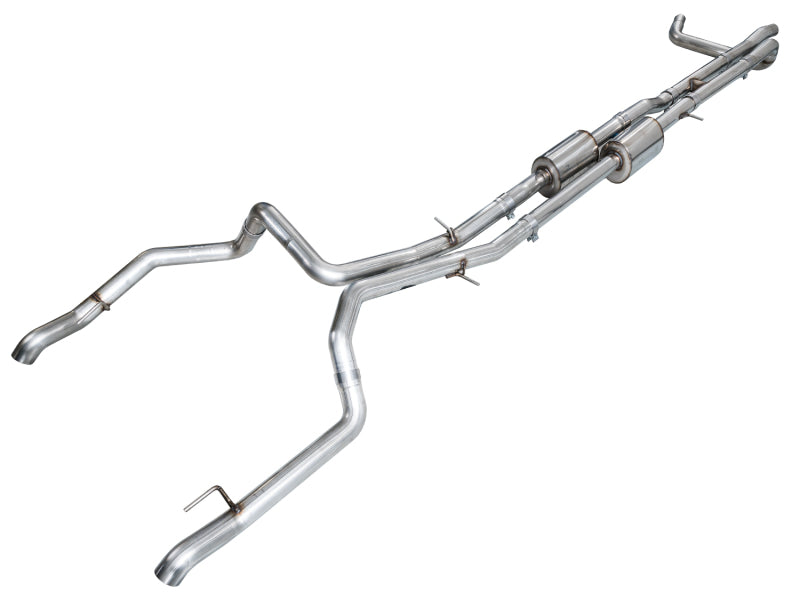 AWE 4th Gen GM 1500 6.2L Catback Split Rear Exit (w/ Bumper Cutouts) - OE Tips, performance exhaust, DTX Performance shop
