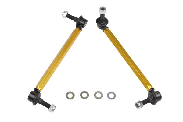 Whiteline 05+ Mustang Coupe 8cyl Front Swaybar Link Kit H/Duty Adj Steel Ball, performance car parts, DTX Performance, tuning upgrades