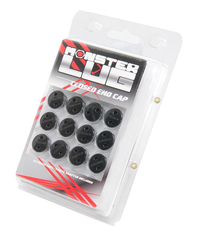 Wheel Mate Monster Lug Nut Caps - Black 14x1.50 for performance upgrades and high performance auto parts from DTX Performance.