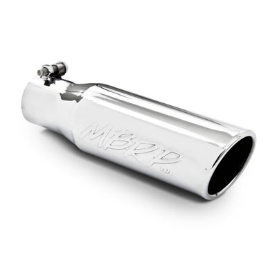 Alt Tag: MBRP Universal Tip 3in O.D. Angled Rolled End 2 inlet 10 length for performance car parts by DTX Performance