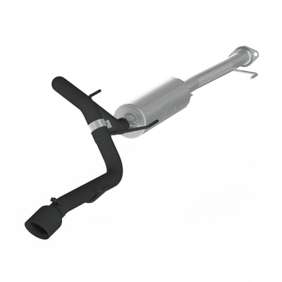 MBRP 10-18 Toyota 4 Runner BLK 4in O.D Tip Single Rear Exit 2.5in Cat Back Exhaust - high performance car parts by DTX Performance